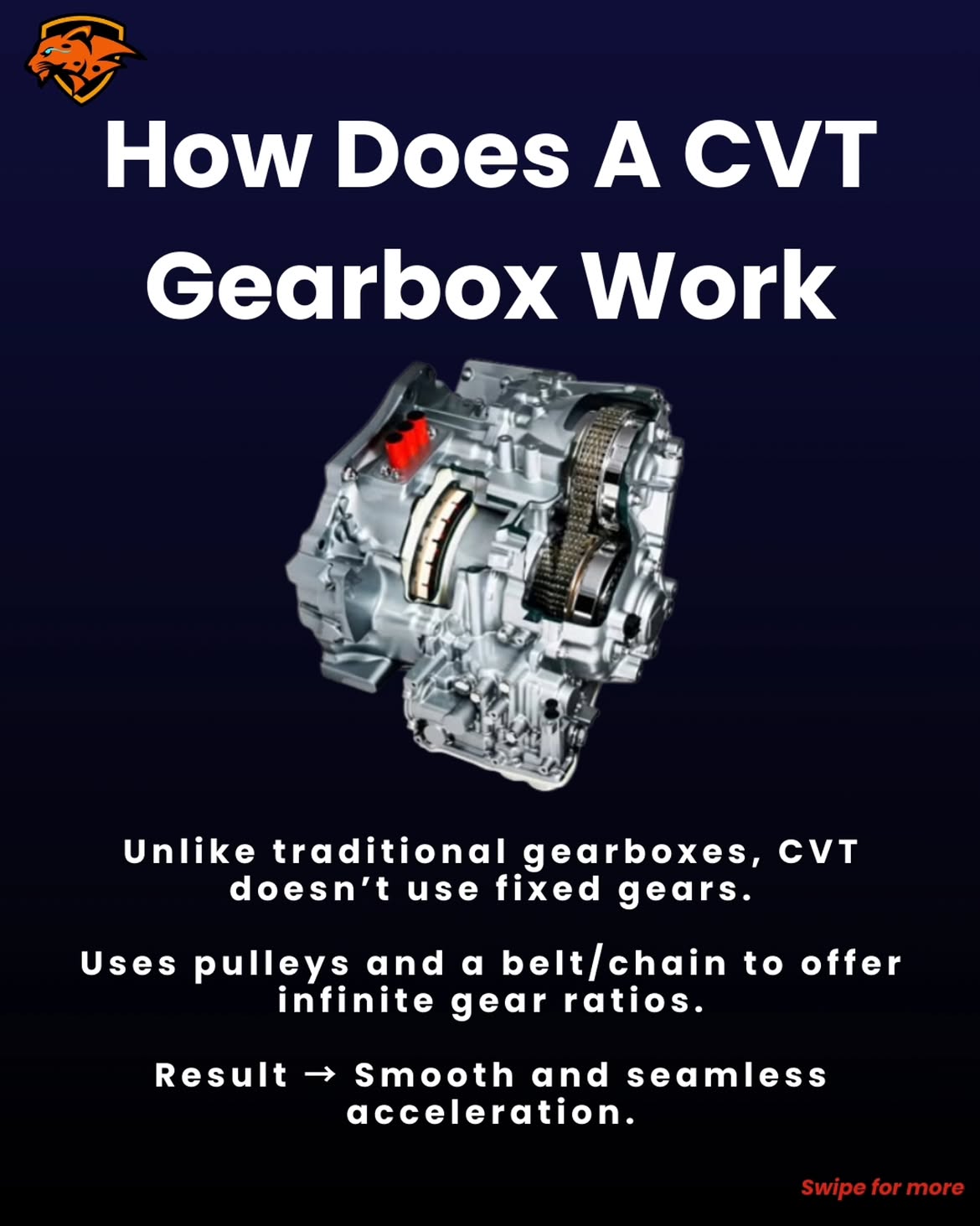 How a CVT Works: Infinite Ratios, Zero Shift Points
